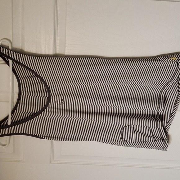 LOLE upf 50 striped tan tank with pocket size XL  new never worn - Picture 1 of 10
